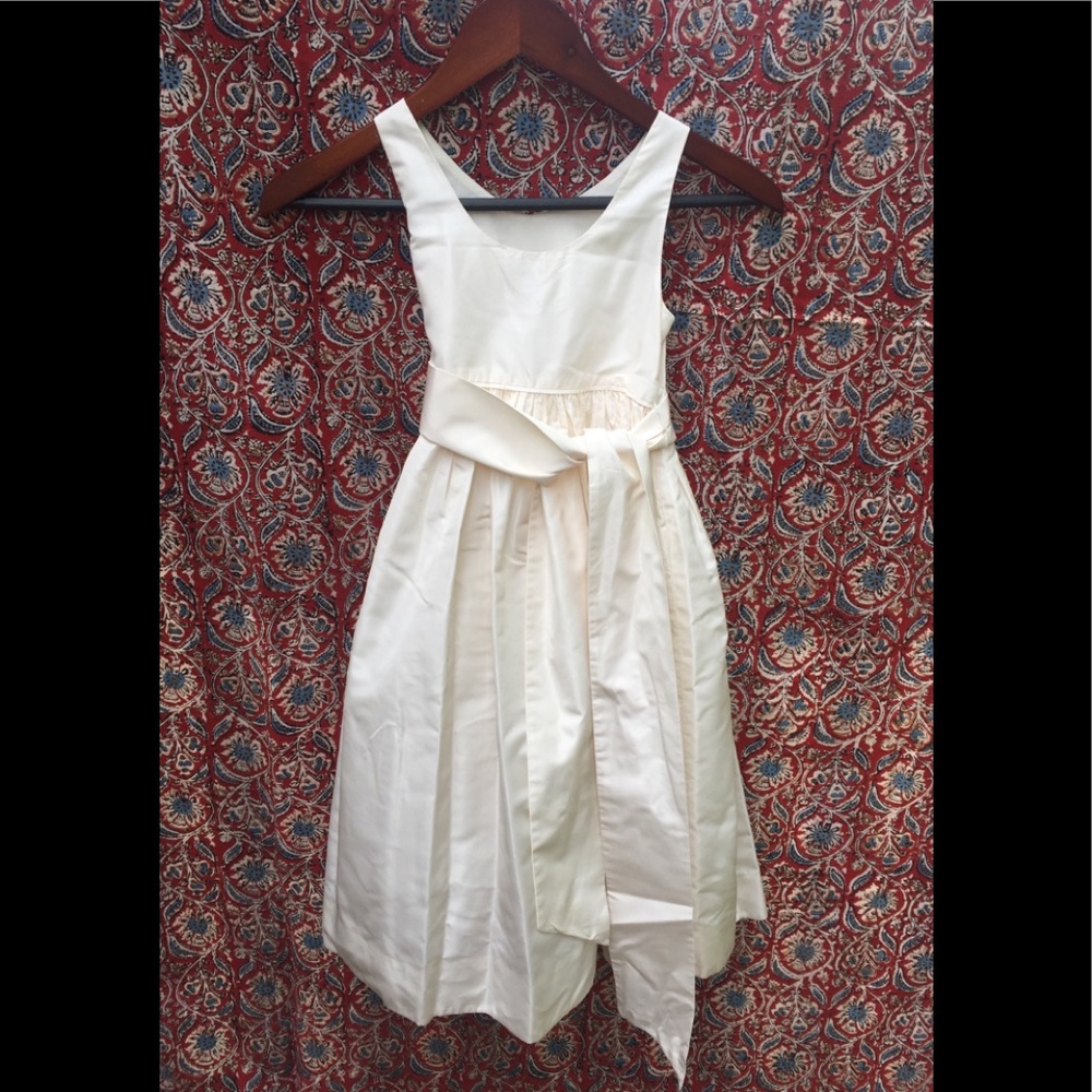 Girls’ Silk Taffeta Dress (Crewcuts, Size 6)